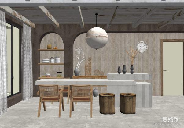 餐厅 餐桌餐椅组合 吧台丨