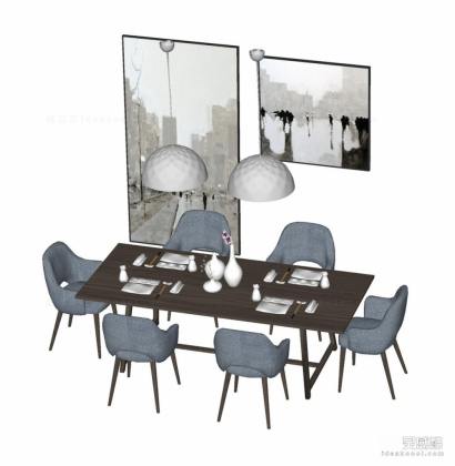 餐厅 餐桌餐椅组合丨