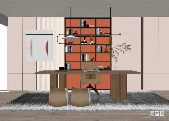 书房 书桌 书柜丨