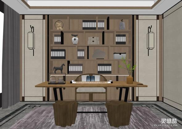 新中式书房 书桌丨