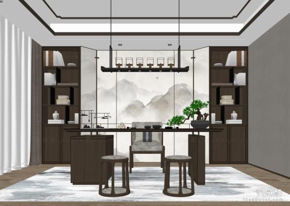 新中式书房 书桌丨