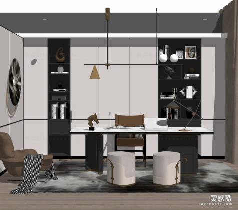 现代书房 书桌丨