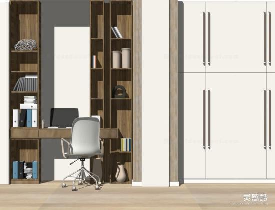 现代书房 书桌 电脑椅丨