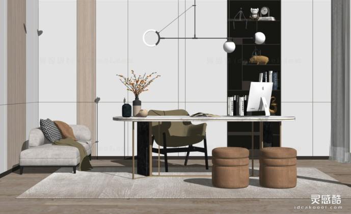 现代书房 书桌丨