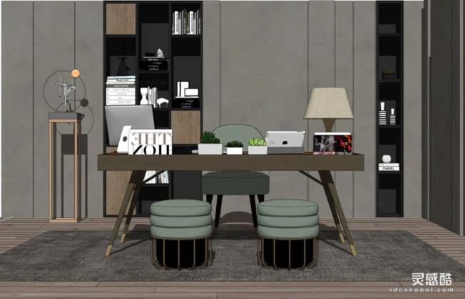 现代书房 书桌丨