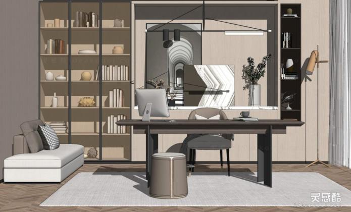 现代书房 书桌丨