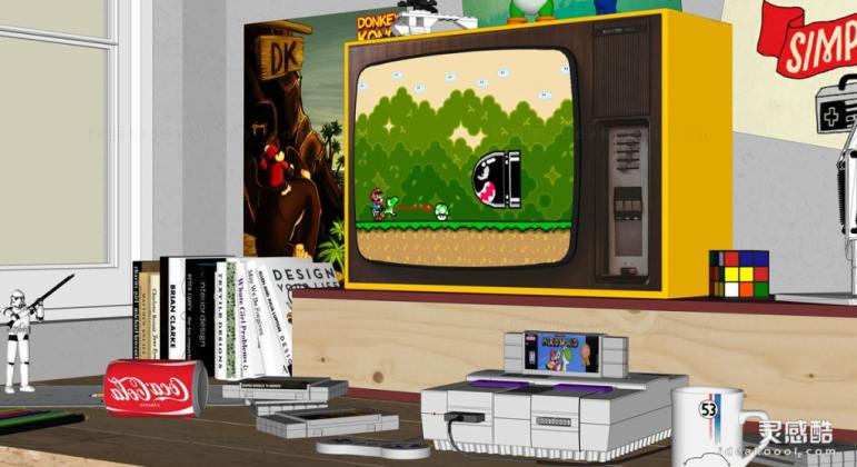 书房 电视机 游戏机丨