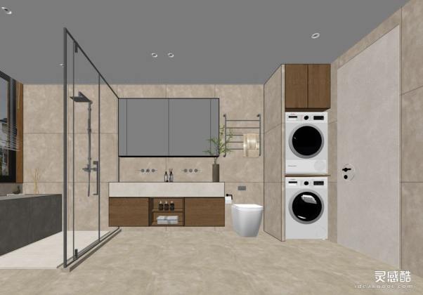 卫生间 浴室 洗手台 马桶 洗衣机丨