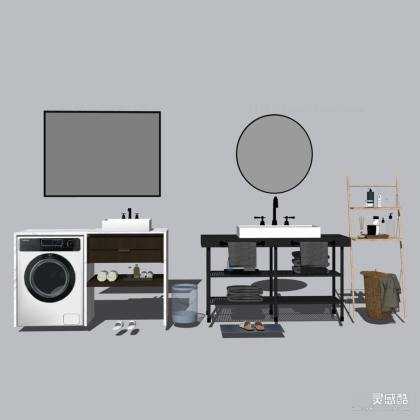 洗衣机 洗手台丨