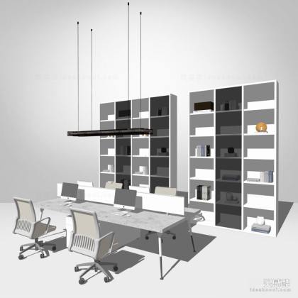 办公室办公桌椅组合 办公椅 电脑椅 书柜丨