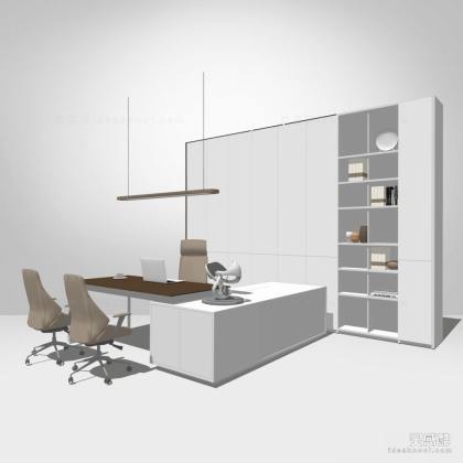 办公室办公桌椅组合 办公椅 书柜收纳柜丨