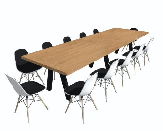 现代会议桌椅组合丨