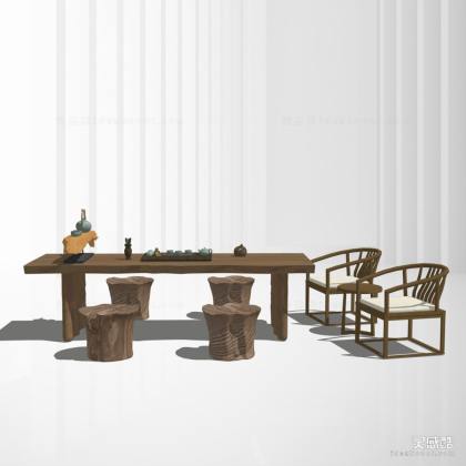 中式禅意茶桌丨