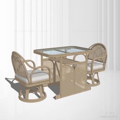 民宿侘寂休闲桌椅丨