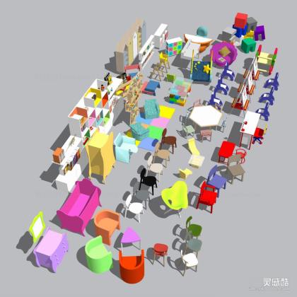 儿童桌椅家具丨