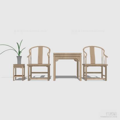 中式桌椅组合丨