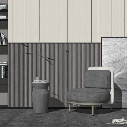 单人沙发休闲椅边几组合丨