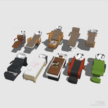 现代理发店洗发椅丨