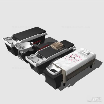 现代理发店洗发专用椅按摩床 洗发躺椅 按摩床丨