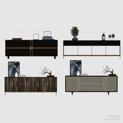 新中式电视柜丨