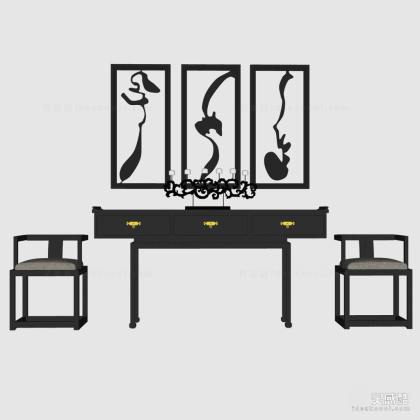 中式案台玄关柜丨