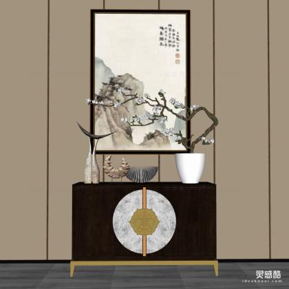 中式玄关柜丨