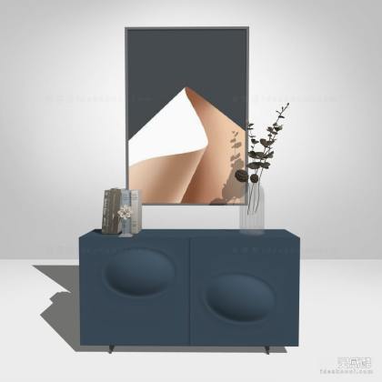 现代边柜丨