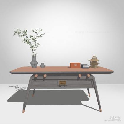 现代中式端景台 案台丨