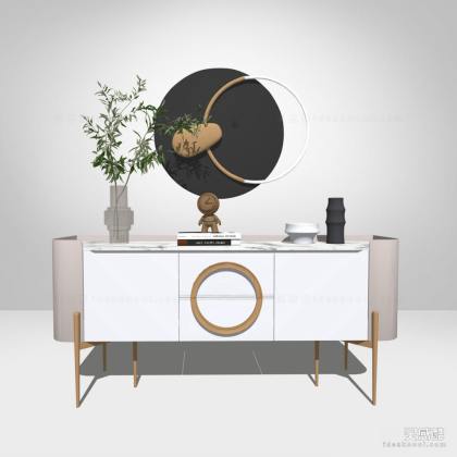 现代边柜 玄关柜丨