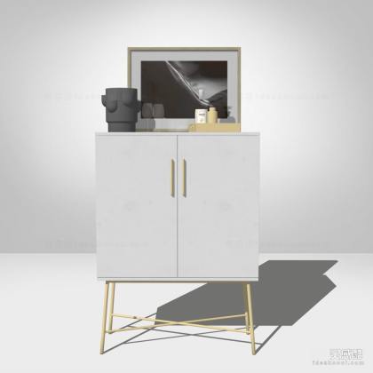 现代高脚餐边柜丨