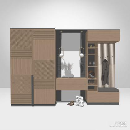 现代鞋柜 衣柜丨