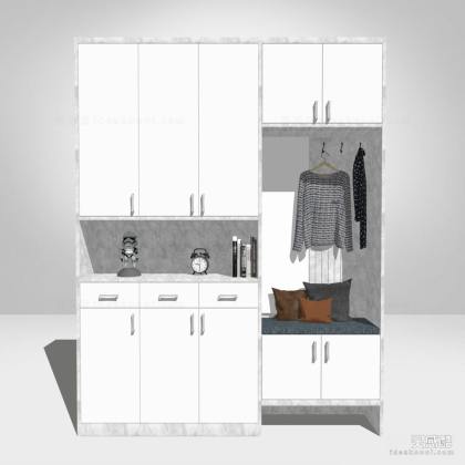 现代衣柜 鞋柜丨