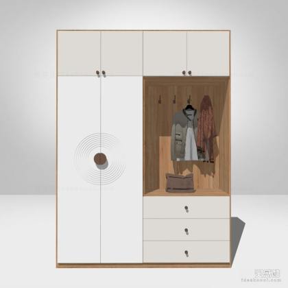 现代衣柜 鞋柜丨