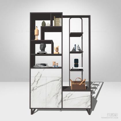 现代柜子 书架丨