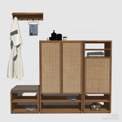 现代衣柜 鞋柜丨