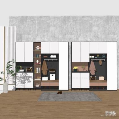 现代衣柜 鞋柜丨