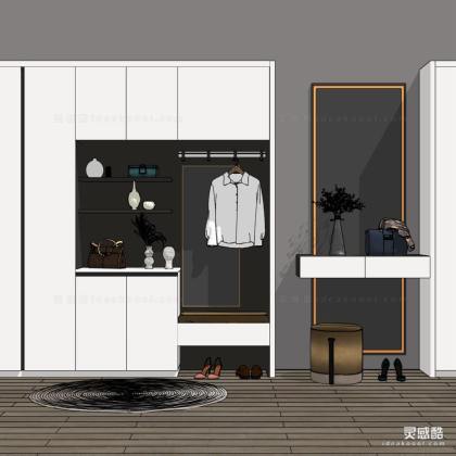 现代衣柜 鞋柜 储物柜丨