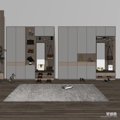 现代衣柜 鞋柜丨