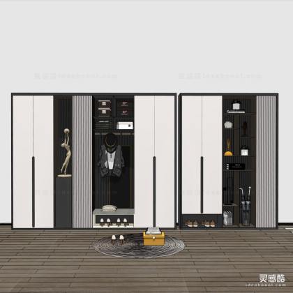 现代衣柜 鞋柜丨