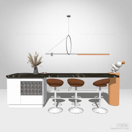 厨房中岛台 吧台丨
