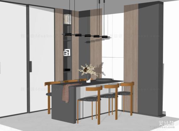 现代厨房中岛台丨