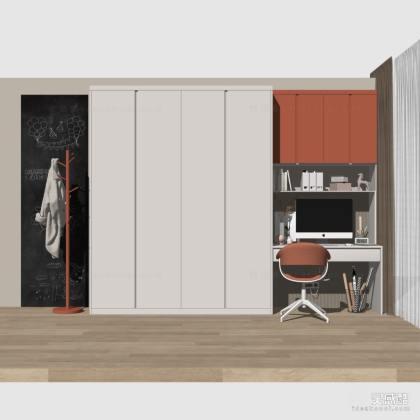 现代衣柜 书桌座椅 电脑桌 电脑椅丨