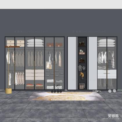 现代衣柜 衣帽间丨