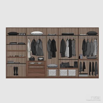 现代衣柜 衣帽间丨