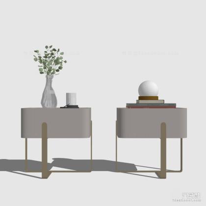 现代轻奢床头柜丨