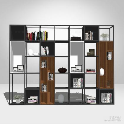 现代书柜书架丨