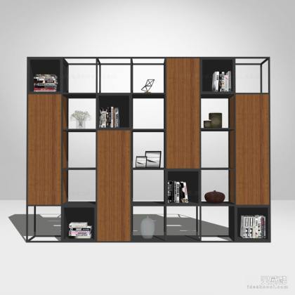 现代书柜书架丨