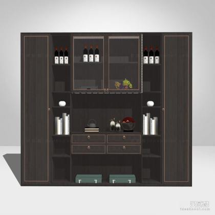 现代酒柜 储物柜丨