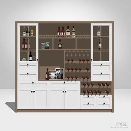 简欧风酒柜丨