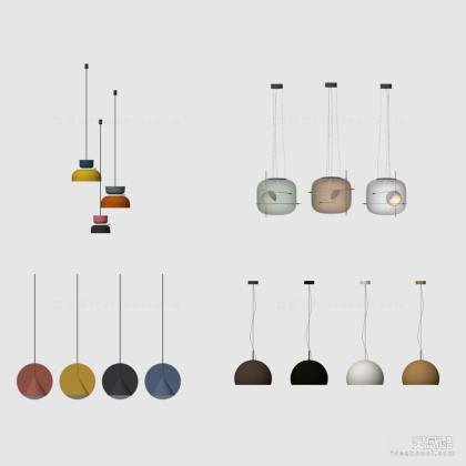 北欧吸纳带吊灯组合丨